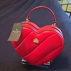 Kate Spade Love Shack NWT Novelty Red Heart Mini Bag w/crossbody Strap